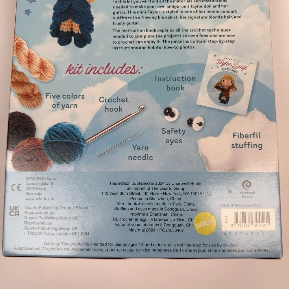 Unofficial Taylor Swift Crochet Kit Craft Singer Guitar Doll NEW‎